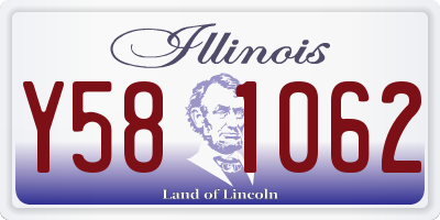 IL license plate Y581062