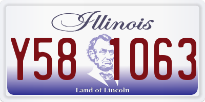 IL license plate Y581063