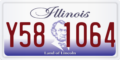 IL license plate Y581064