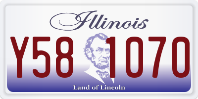 IL license plate Y581070
