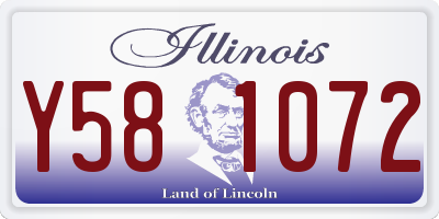 IL license plate Y581072