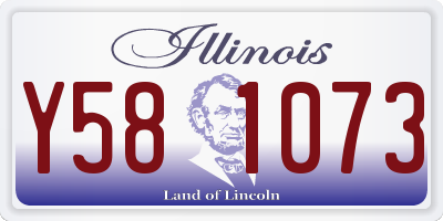 IL license plate Y581073