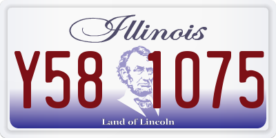 IL license plate Y581075