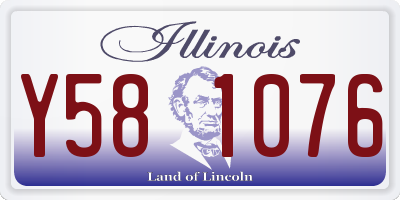 IL license plate Y581076