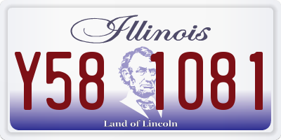 IL license plate Y581081