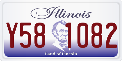 IL license plate Y581082