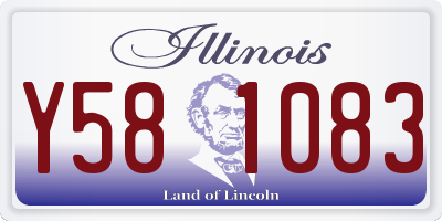 IL license plate Y581083