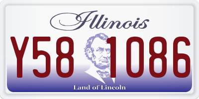 IL license plate Y581086