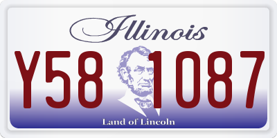 IL license plate Y581087