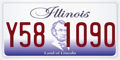 IL license plate Y581090