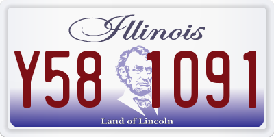 IL license plate Y581091