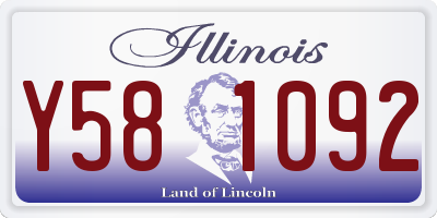 IL license plate Y581092