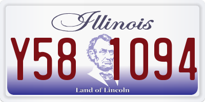 IL license plate Y581094