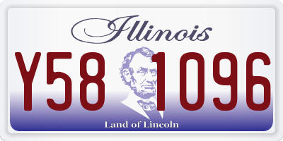 IL license plate Y581096