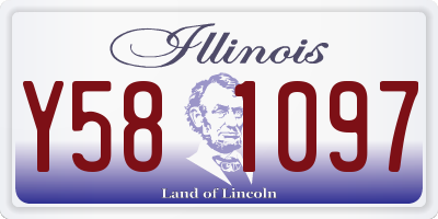 IL license plate Y581097