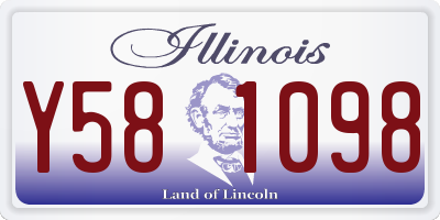 IL license plate Y581098