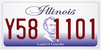 IL license plate Y581101