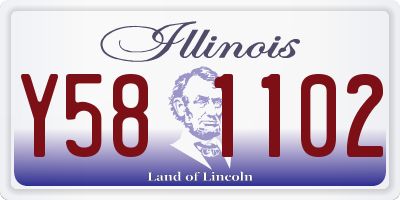 IL license plate Y581102