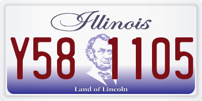 IL license plate Y581105