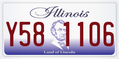 IL license plate Y581106
