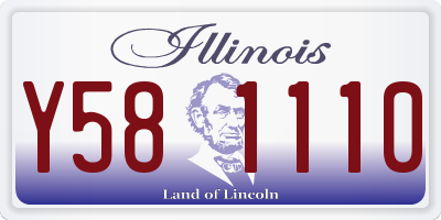 IL license plate Y581110