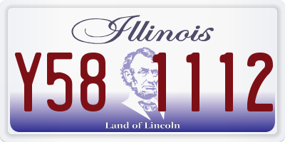 IL license plate Y581112