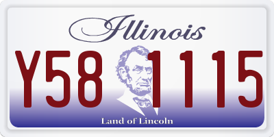 IL license plate Y581115