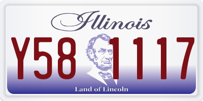 IL license plate Y581117