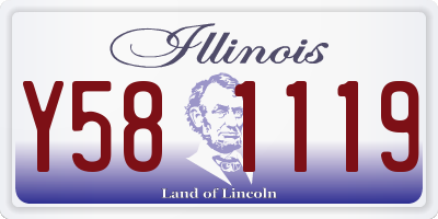 IL license plate Y581119