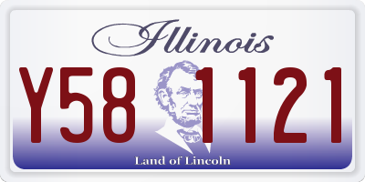 IL license plate Y581121