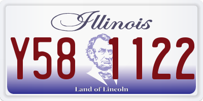 IL license plate Y581122