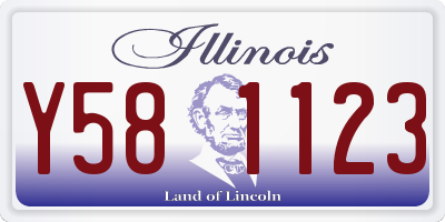 IL license plate Y581123