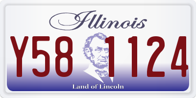 IL license plate Y581124