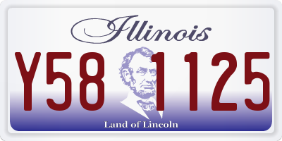IL license plate Y581125