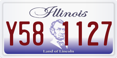 IL license plate Y581127