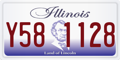 IL license plate Y581128