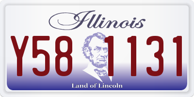 IL license plate Y581131