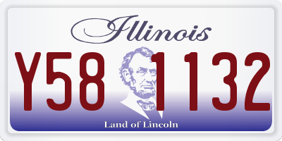 IL license plate Y581132