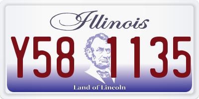 IL license plate Y581135