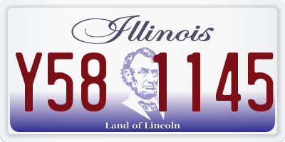 IL license plate Y581145