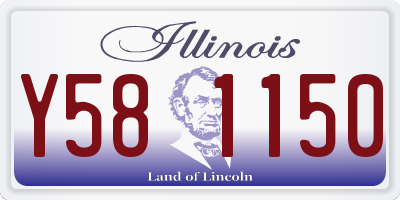 IL license plate Y581150