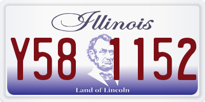 IL license plate Y581152