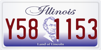 IL license plate Y581153