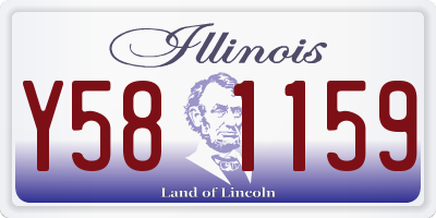 IL license plate Y581159
