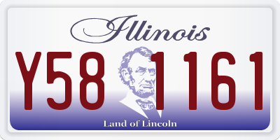 IL license plate Y581161