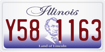 IL license plate Y581163