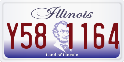 IL license plate Y581164