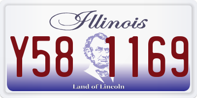 IL license plate Y581169