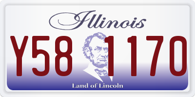IL license plate Y581170