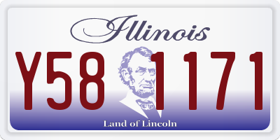 IL license plate Y581171
